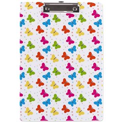 Butterfly Pattern Design Wallpaper Background A4 Acrylic Clipboard by Ravend