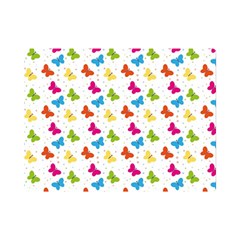 Butterfly Pattern Design Wallpaper Background One Side Premium Plush Fleece Blanket (mini)