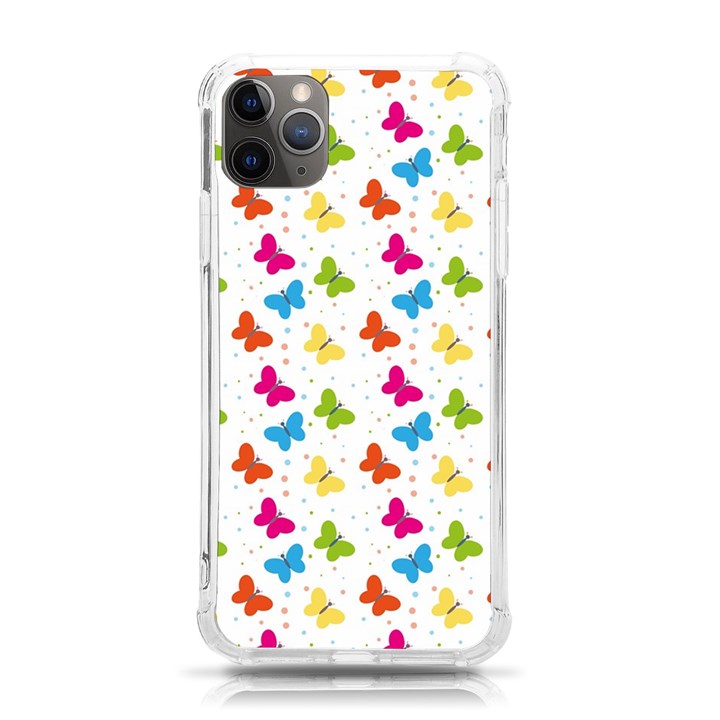 Butterfly Pattern Design Wallpaper Background iPhone 11 Pro Max 6.5 Inch TPU UV Print Case