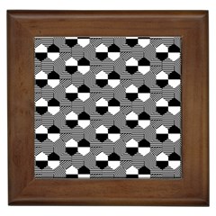 Geometric Pattern Line Form Texture Structure Framed Tile by Ravend