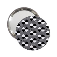 Geometric Pattern Line Form Texture Structure 2 25  Handbag Mirrors by Ravend