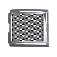 Geometric Pattern Line Form Texture Structure Mega Link Italian Charm (18mm)