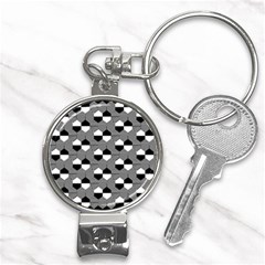 Geometric Pattern Line Form Texture Structure Nail Clippers Key Chain by Ravend