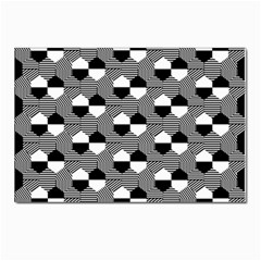 Geometric Pattern Line Form Texture Structure Postcards 5  X 7  (pkg Of 10) by Ravend