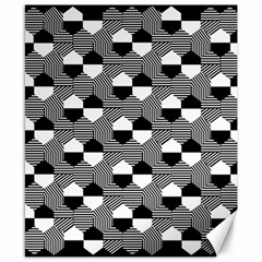 Geometric Pattern Line Form Texture Structure Canvas 8  X 10  by Ravend