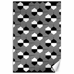 Geometric Pattern Line Form Texture Structure Canvas 24  X 36  by Ravend