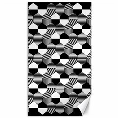 Geometric Pattern Line Form Texture Structure Canvas 40  X 72  by Ravend