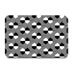 Geometric Pattern Line Form Texture Structure Plate Mats by Ravend