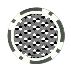 Geometric Pattern Line Form Texture Structure Poker Chip Card Guard by Ravend