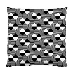 Geometric Pattern Line Form Texture Structure Standard Cushion Case (one Side) by Ravend