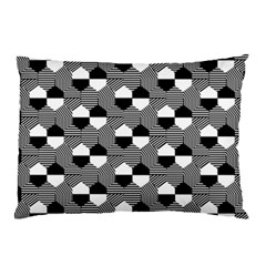 Geometric Pattern Line Form Texture Structure Pillow Case by Ravend