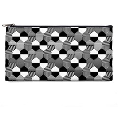 Geometric Pattern Line Form Texture Structure Pencil Case by Ravend