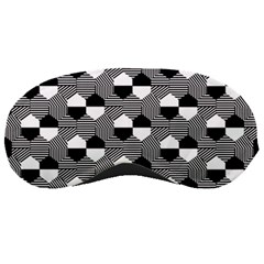 Geometric Pattern Line Form Texture Structure Sleeping Mask by Ravend