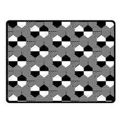 Geometric Pattern Line Form Texture Structure One Side Fleece Blanket (small) by Ravend