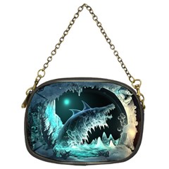 Sculpture Dinosaur Shark Frozen Winter Fantasy Chain Purse (two Sides) by Ravend