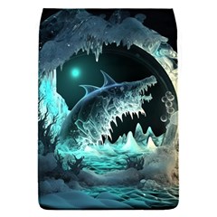 Sculpture Dinosaur Shark Frozen Winter Fantasy Removable Flap Cover (s) by Ravend