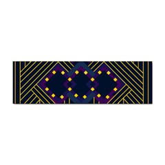 Line Square Pattern Violet Blue Yellow Design Sticker Bumper (100 Pack) by Ravend