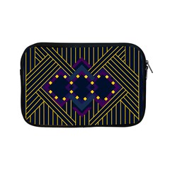 Line Square Pattern Violet Blue Yellow Design Apple Ipad Mini Zipper Cases by Ravend