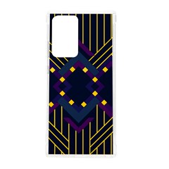 Line Square Pattern Violet Blue Yellow Design Samsung Galaxy Note 20 Ultra Tpu Uv Case