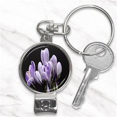 Crocus Flowers Purple Flowers Spring Nature Nail Clippers Key Chain