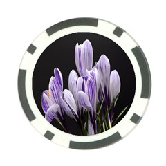 Crocus Flowers Purple Flowers Spring Nature Poker Chip Card Guard (10 Pack) by Ravend