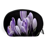 Crocus Flowers Purple Flowers Spring Nature Accessory Pouch (Large) Front