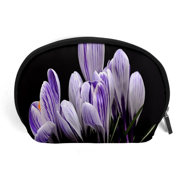 Crocus Flowers Purple Flowers Spring Nature Accessory Pouch (Large)