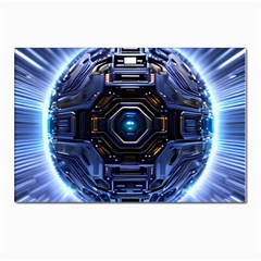 Ai Generated Digital Technology Computer Internet Postcard 4 x 6  (pkg Of 10)