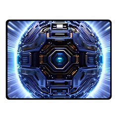 Ai Generated Digital Technology Computer Internet One Side Fleece Blanket (small) by Ravend