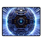 Ai Generated Digital Technology Computer Internet Fleece Blanket (Small) 45 x34  Blanket Back