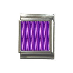 Purple Textile Vibrant Decor 3d Italian Charm (13mm)