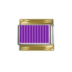 Purple Textile Vibrant Decor 3d Gold Trim Italian Charm (9mm) by Ravend