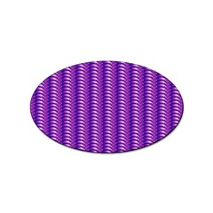 Purple Textile Vibrant Decor 3d Sticker Oval (100 Pack) by Ravend