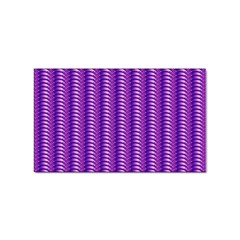 Purple Textile Vibrant Decor 3d Sticker Rectangular (10 Pack) by Ravend