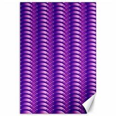 Purple Textile Vibrant Decor 3d Canvas 12  X 18  by Ravend