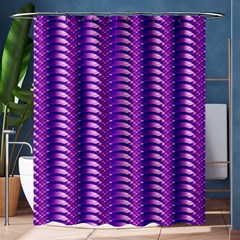 Purple Textile Vibrant Decor 3d Shower Curtain 60  X 72  (medium)  by Ravend