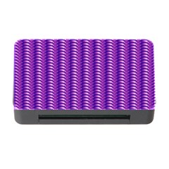 Purple Textile Vibrant Decor 3d Memory Card Reader With Cf by Ravend