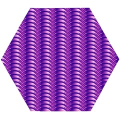 Purple Textile Vibrant Decor 3d Wooden Puzzle Hexagon