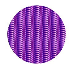 Purple Textile Vibrant Decor 3d Mini Round Pill Box (pack Of 5) by Ravend