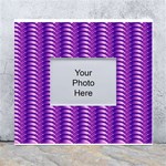 Purple Textile Vibrant Decor 3d White Wall Photo Frame 5  x 7  Front