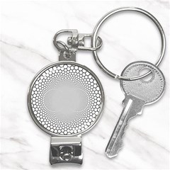 Hexagon Honeycombs Pattern Structure Abstract Nail Clippers Key Chain by Ravend