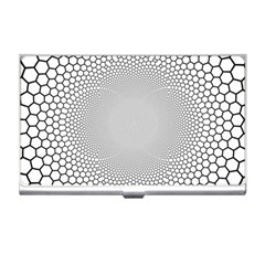 Hexagon Honeycombs Pattern Structure Abstract Business Card Holder by Ravend