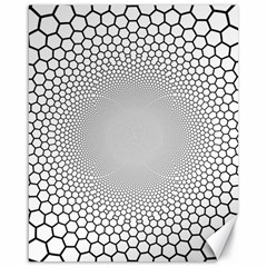 Hexagon Honeycombs Pattern Structure Abstract Canvas 16  X 20  by Ravend