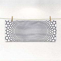 Hexagon Honeycombs Pattern Structure Abstract Hand Towel by Ravend