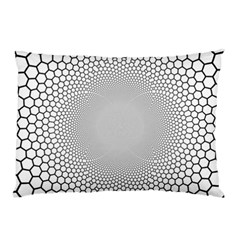 Hexagon Honeycombs Pattern Structure Abstract Pillow Case by Ravend