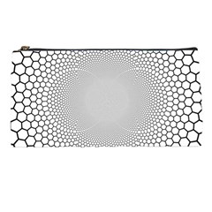 Hexagon Honeycombs Pattern Structure Abstract Pencil Case by Ravend