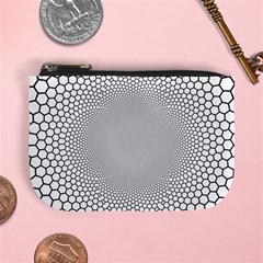 Hexagon Honeycombs Pattern Structure Abstract Mini Coin Purse by Ravend