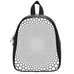 Hexagon Honeycombs Pattern Structure Abstract School Bag (small) by Ravend