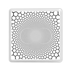 Hexagon Honeycombs Pattern Structure Abstract Memory Card Reader (square) by Ravend