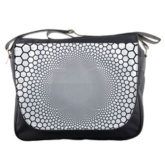 Hexagon Honeycombs Pattern Structure Abstract Messenger Bag by Ravend